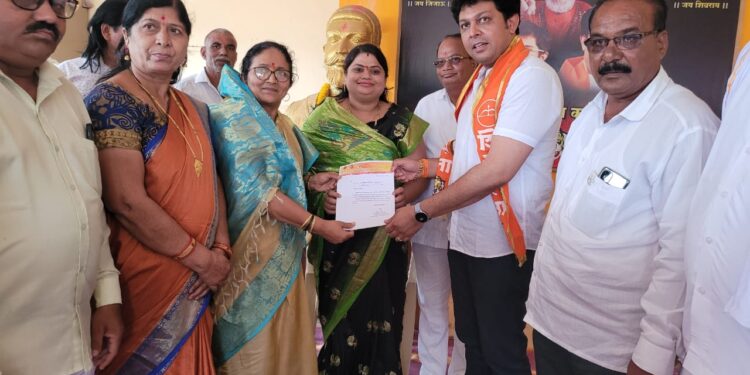 सेना महिला आघाडी तालुकाप्रमुख पदी सविता कुमावत