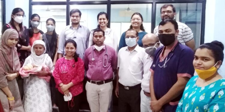 डॉ. उल्हास पाटील रूग्णालयात बाळावर यशस्वी उपचार
