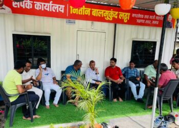 सुरेशदादा जैन समर्थक नितीन लढ्ढा यांच्या संपर्क कार्यालयाची उभारणी ; विधानसभेची चाचपणी