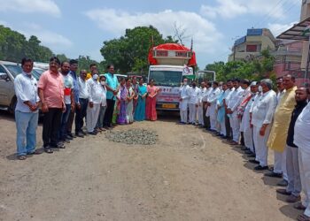 जिल्हा राष्ट्रवादी काँग्रेसतर्फे तालुका स्तरावरून आलेली मदत कोकण पूरग्रस्तांसाठी रवाना