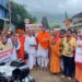 मंदिरे उघडण्यासाठी साधु-महंतांसह भाजपचे त्र्यंबकेश्वरी आंदोलन