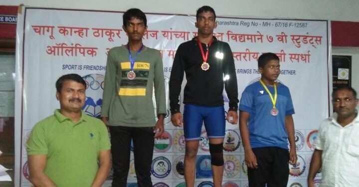 राज्यस्तरीय स्टुडंट्स ओलंपिक असोसिएशन कुस्ती स्पर्धेत जळगाव जिल्ह्याने जिंकले सुवर्णपदक