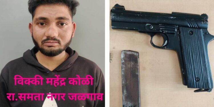 जळगाव येथे गावठी कट्टा व चॉपरने दहशत माजविणाऱ्यां आरोपीच्या स्थानिक गुन्हे शाखाने आवळल्या मुसक्या…