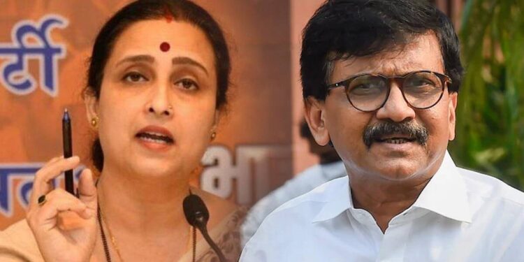 ‘चोराच्या मनात चांदणं’; चित्रा वाघ यांचा संजय राऊतांना टोला…
