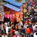 दिवाळीच्या खरेदीसाठी बाजारपेठ गजबजली…