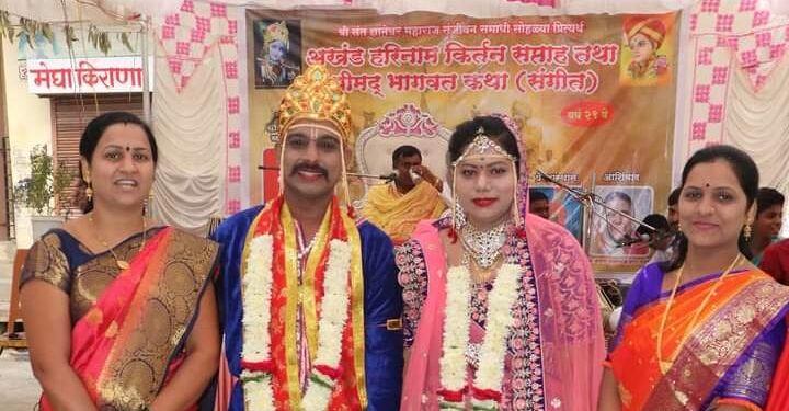 भगवान श्रीकृष्ण जन्म आणि विवाह सोहळ्याच्या सजीव देखाव्याला भाविकांकडून उदंड प्रतिसाद….