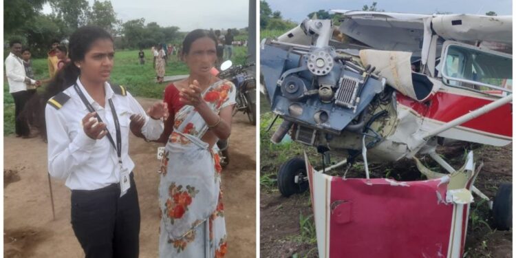 दुर्घटना ; प्रशिक्षण विमान कोसळले, पायलट जखमी…