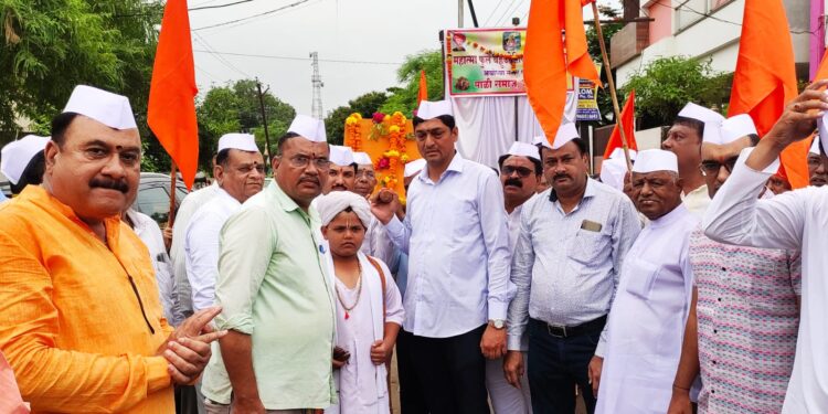 संत शिरोमणी श्री सावता माळी यांची पुण्यतिथी,ज्येष्ठ नागरिकांचा सत्कार