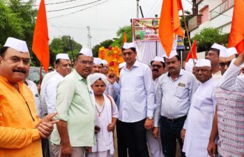 संत शिरोमणी श्री सावता माळी यांची पुण्यतिथी,ज्येष्ठ नागरिकांचा सत्कार