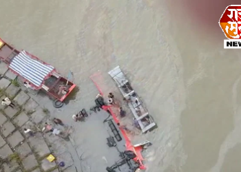 मध्यप्रदेश हून अमळनेर ला येणारी बस नर्मदा नदीत कोसळली ;युद्ध पातळीवर बचाव मोहीम