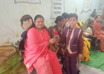 श्री संत ज्ञानेश्वर विद्यालयात गुरुपौर्णिमेनिमित्त मातृपूजन