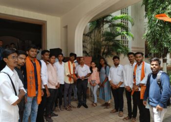 अभाविपची मूळजी जेठा महाविद्यालय कार्यकारिणी ढोल ताशांचा गजरात जाहीर.