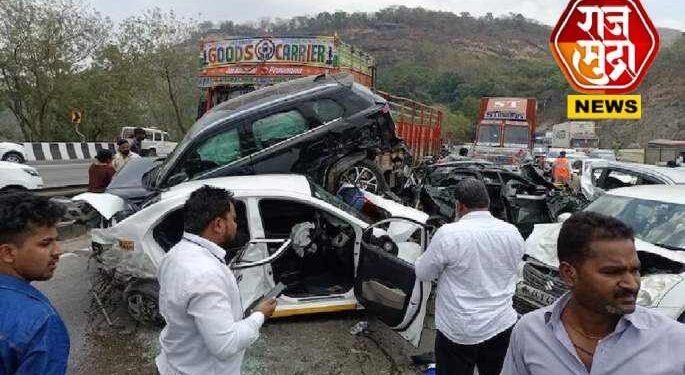 भीषण अपघात; 11 वाहनं एकमेकांवर आदळले, अनेक जण जखमी