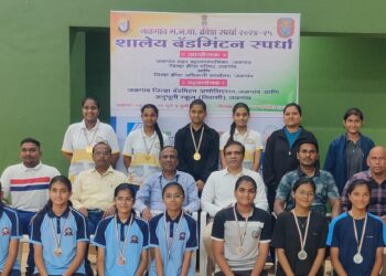 जळगाव महानगरपालिका आंतरशालेय बॅडमिंटन स्पर्धा २०२४ उत्साहात