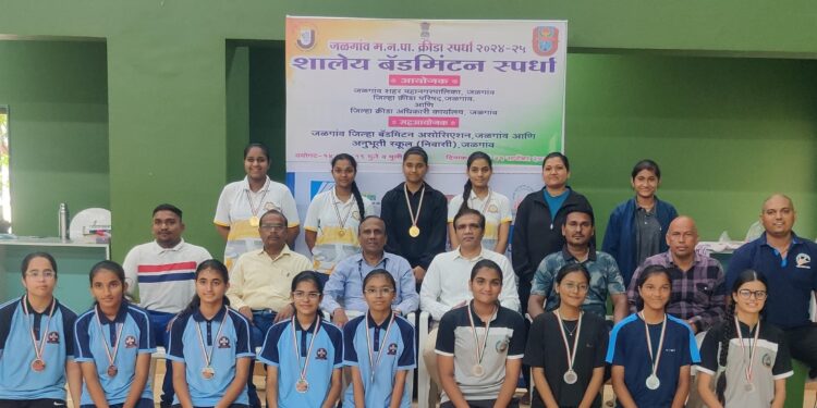 जळगाव महानगरपालिका आंतरशालेय बॅडमिंटन स्पर्धा २०२४ उत्साहात
