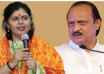 भाजपा नेत्या पंकजा मुंडे अजितदादांच्या भेटीला ; देवगिरीवरील भेटीच गुपित काय?