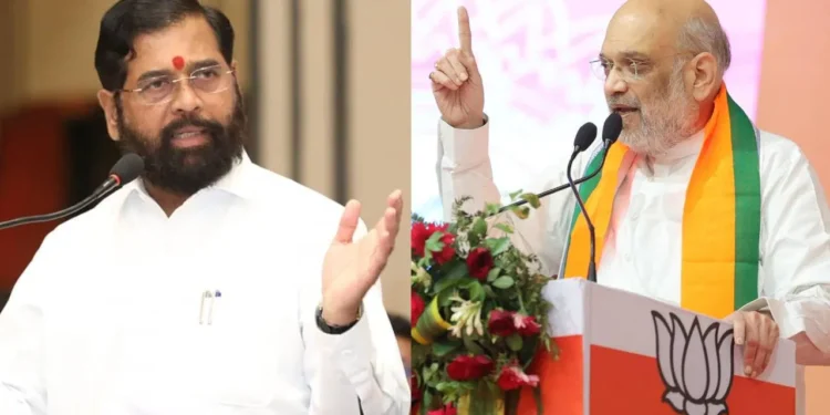 मुख्यमंत्रीपदावरून  घमासान ; एकनाथ शिंदेंना झुकत माप घेण्याचा अमित शहांचा सल्ला