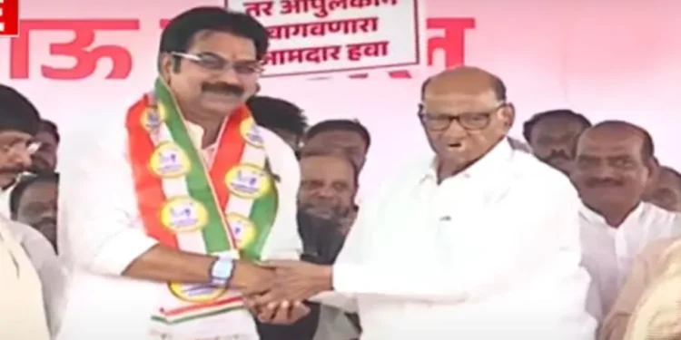 हर्षवर्धन पाटलांनी तुतारी हाती घेताच उमेदवारी गळ्यात