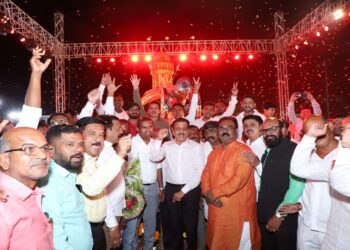 वीरशिरोमणी हिंदूसूर्य महाराणा प्रताप चौक लोकार्पण सोहळा मंत्री गिरीष महाजन यांच्या शुभहस्ते संपन्न,