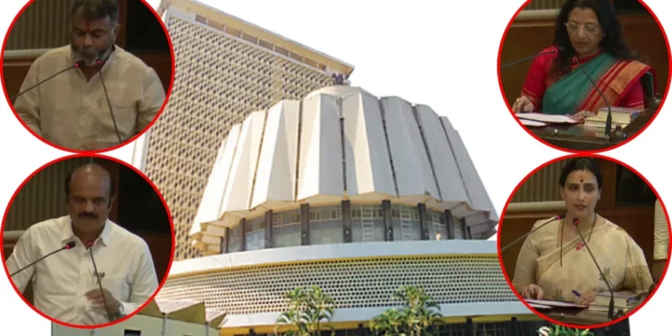 राज्यपाल नियुक्त आमदारांचा शपथविधी ; मनीषा कायदेंसह चित्रा वाघ यांनी घेतली शपथ!