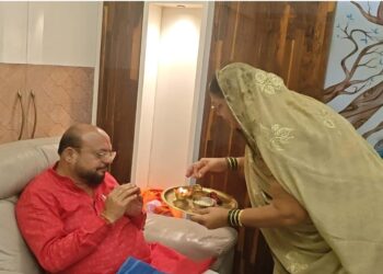 मंत्री गुलाबराव पाटील यांनी केला भाऊबीजचा सण  साजरा