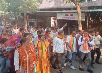 “कहो दिल से, राजूमामा फिर से” घोषणांनी शिवकॉलनी परिसर दणाणला “