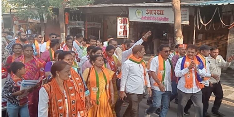 “कहो दिल से, राजूमामा फिर से” घोषणांनी शिवकॉलनी परिसर दणाणला “
