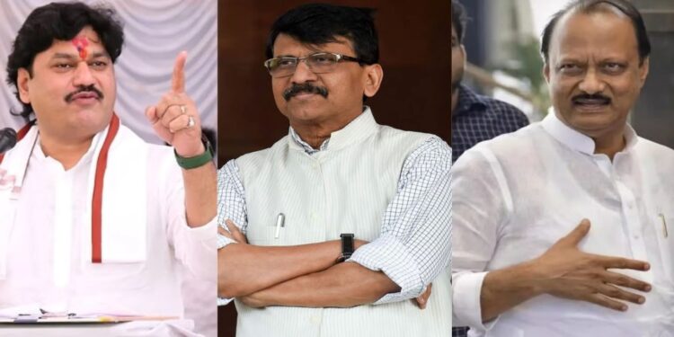 बीडच्या घटनेवरून वातावरण तापलं ; धनंजय मुंडेसह अजित पवारांचा राजीनामा घ्या : संजय राऊतांचीं मागणी