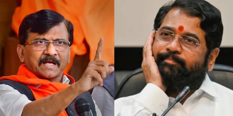 दिल्लीतील महाशक्तीचा एकनाथ शिंदेंच्या रुसव्या फुग्यामागे हात : संजय राऊत यांच्या दाव्याने खळबळ.