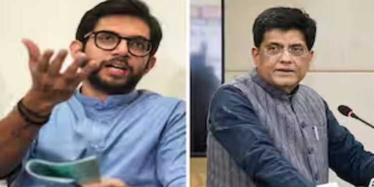 मुंबईतील “त्या” कार्यालयावरून आदित्य ठाकरे अन पियुष गोयल यांच्यात ट्विटर वॉर?