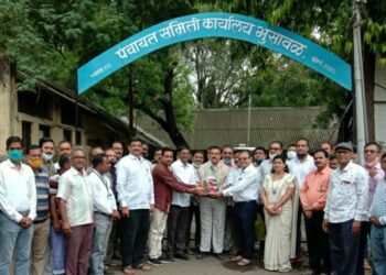 भुसावळात सहकार गटाचे अध्यक्ष उदय पाटील यांचा सत्कार
